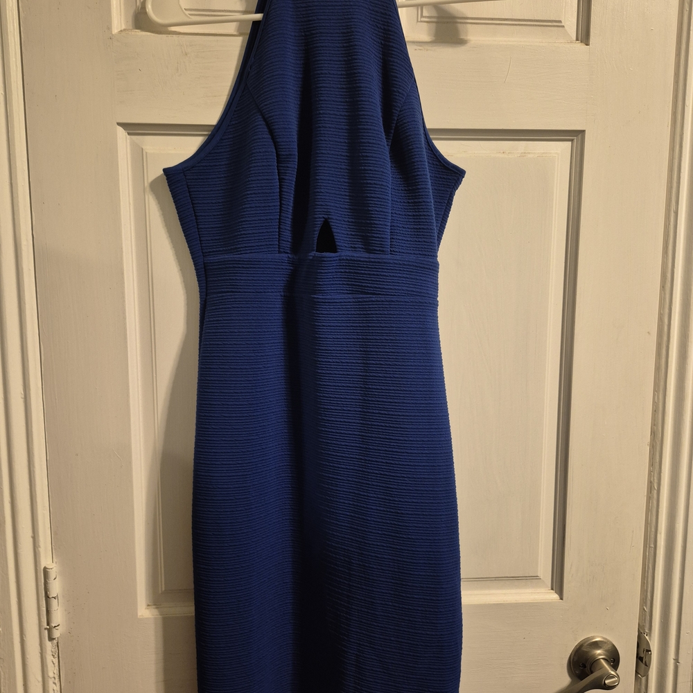New Look Royal Blue Backless Dress